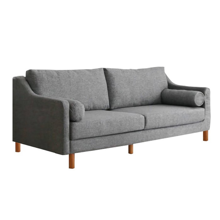 Atelier Del Sofa Nordi Sofá de 3 Plazas de Madera - Gris Atelier Del Sofa Nordi Sofá de 3 Plazas de Madera - Gris